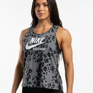 Nike Gray Vintage Cheetah Leopard Tank Top Sz Small.